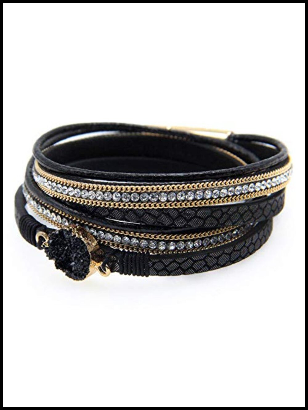 Leather Wrap Bracelet for Women Boho Western Layered Jewelry